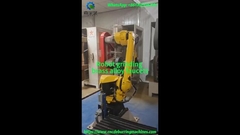 Robot grinding brass alloy faucets with three-stage sanding