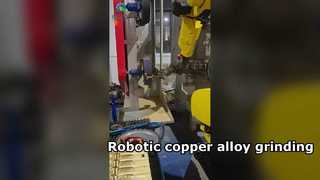 Rettifica robotizzata di sanitari in leghe di rame